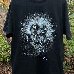 Vintage 1993 Cotton Expression Albert Einstein Glow in the Dark Men’s M T-Shirt
